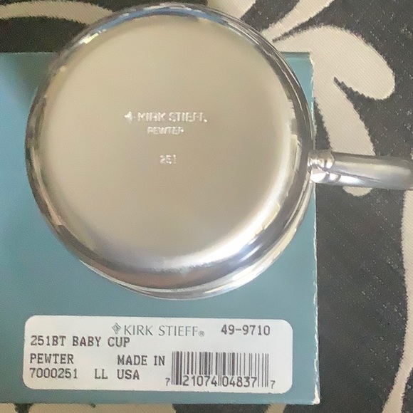Kirk-Stieff Pewter Baby Cup 251 Never Used NIB - Picture 8 of 15